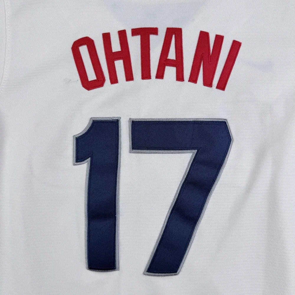 Nike Los Angeles Angels Shohei Ohtani 17 City Connect Jersey Kids Small Cream